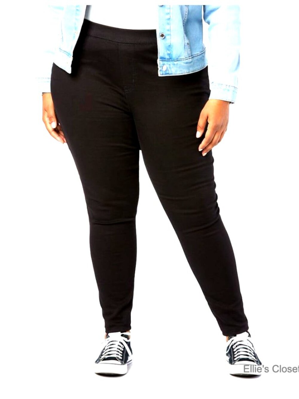 Totally Shaping Pull-On Skinny Jeans with Tummy Panel